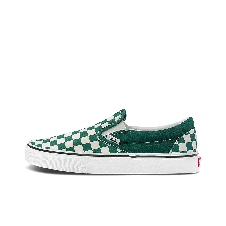 Vans Classic Slip On 'Checkerboard   Green'