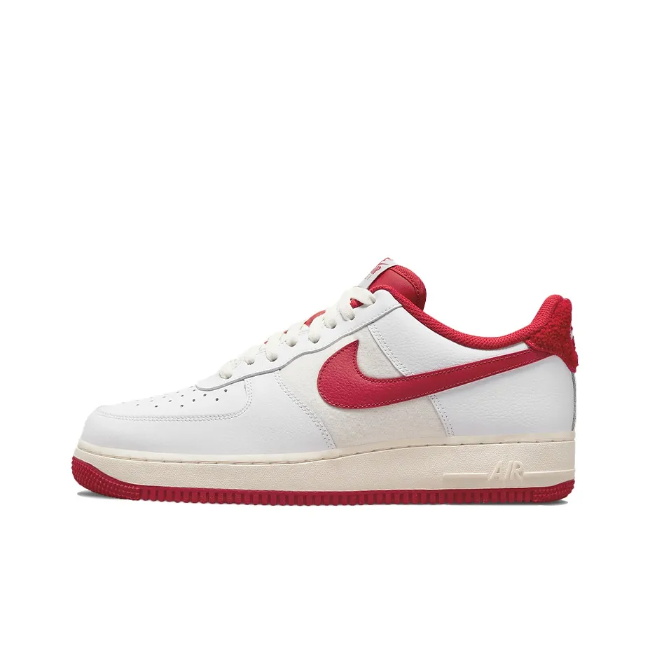 Nike Air FORCE 1 LV8 Low Топ Скейтборд Кроссовки Мужские Парус Белый Красный