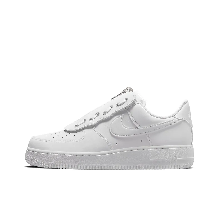 Nike Air FORCE 1 '07 Shroud Slip-Resistant Abrasion-Resistant Легкий Низкий Топ Скейтбординг Кроссовки Мужские Чисто Белые