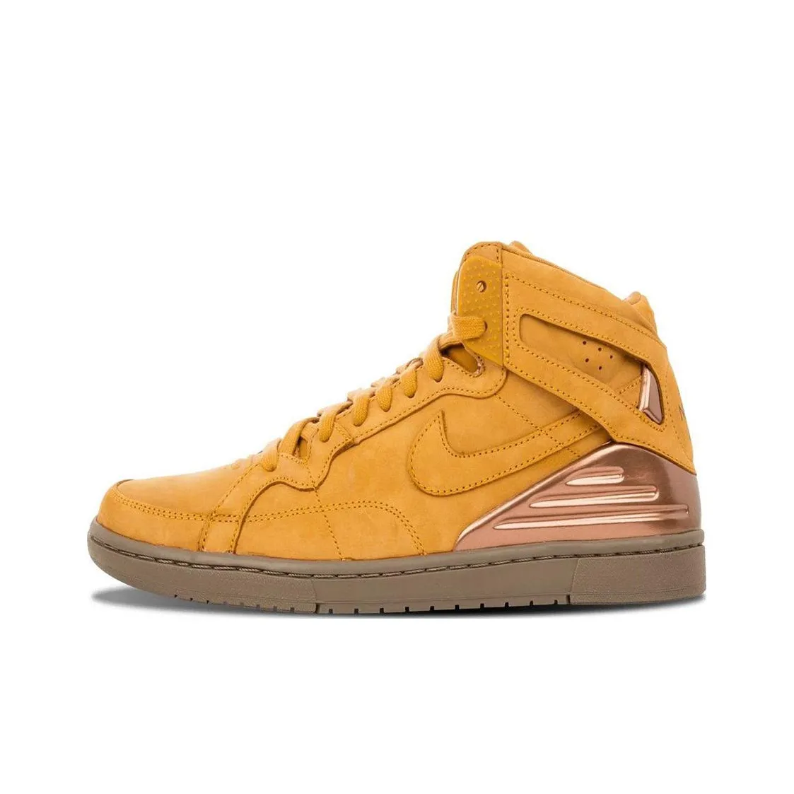 Supreme x Nike Zoom Air 94 Hi Пшеница Slip-Resistant MID Скейтбординг Кроссовки Мужские Пшеница