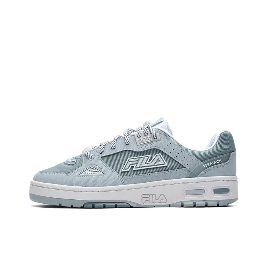 FILA FUSION Teratach Fusion Anti-Slip And Wear-Resistant Lightweight Low-Top Skateboard Shoes Men's Gray Blue
