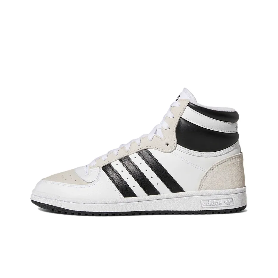 Adidas Top Ten Hi 'White/Black/Taupe' Sneakers