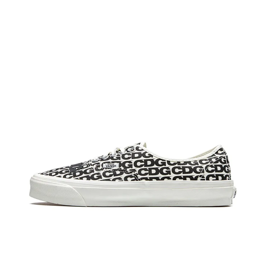 Vans Comme Des Garcons X Og Authentic Lx 'CDG Print   Blanc De Blanc'
