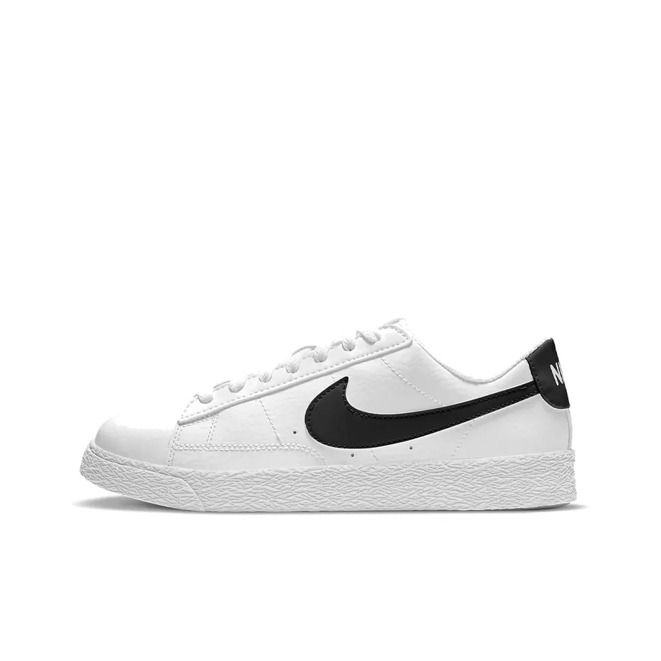 Nike Blazer Low Топ Скейтборд Кроссовки Женские Белые Черные