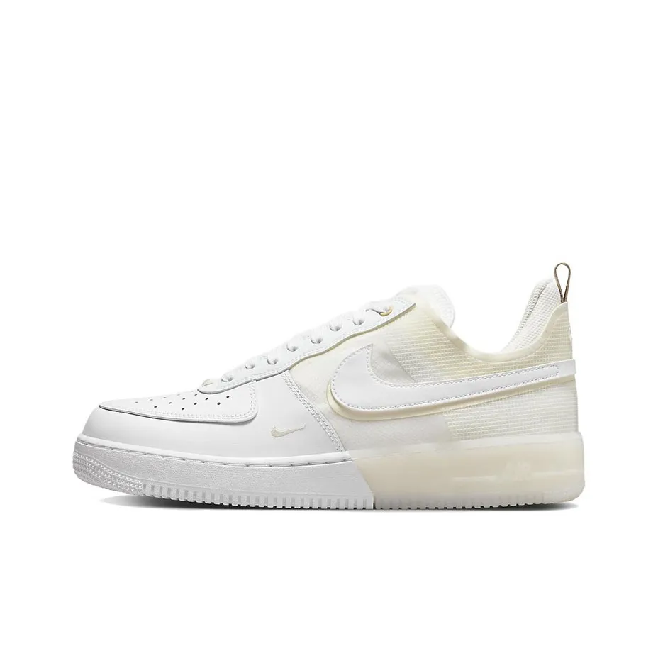 Nike Air Force 1 Low Топ Скейтборд Кроссовки Унисекс Белый Желтый