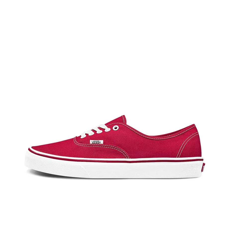 Vans Authentic Classic Low-Top Скейтборд Кроссовки Unisex Red