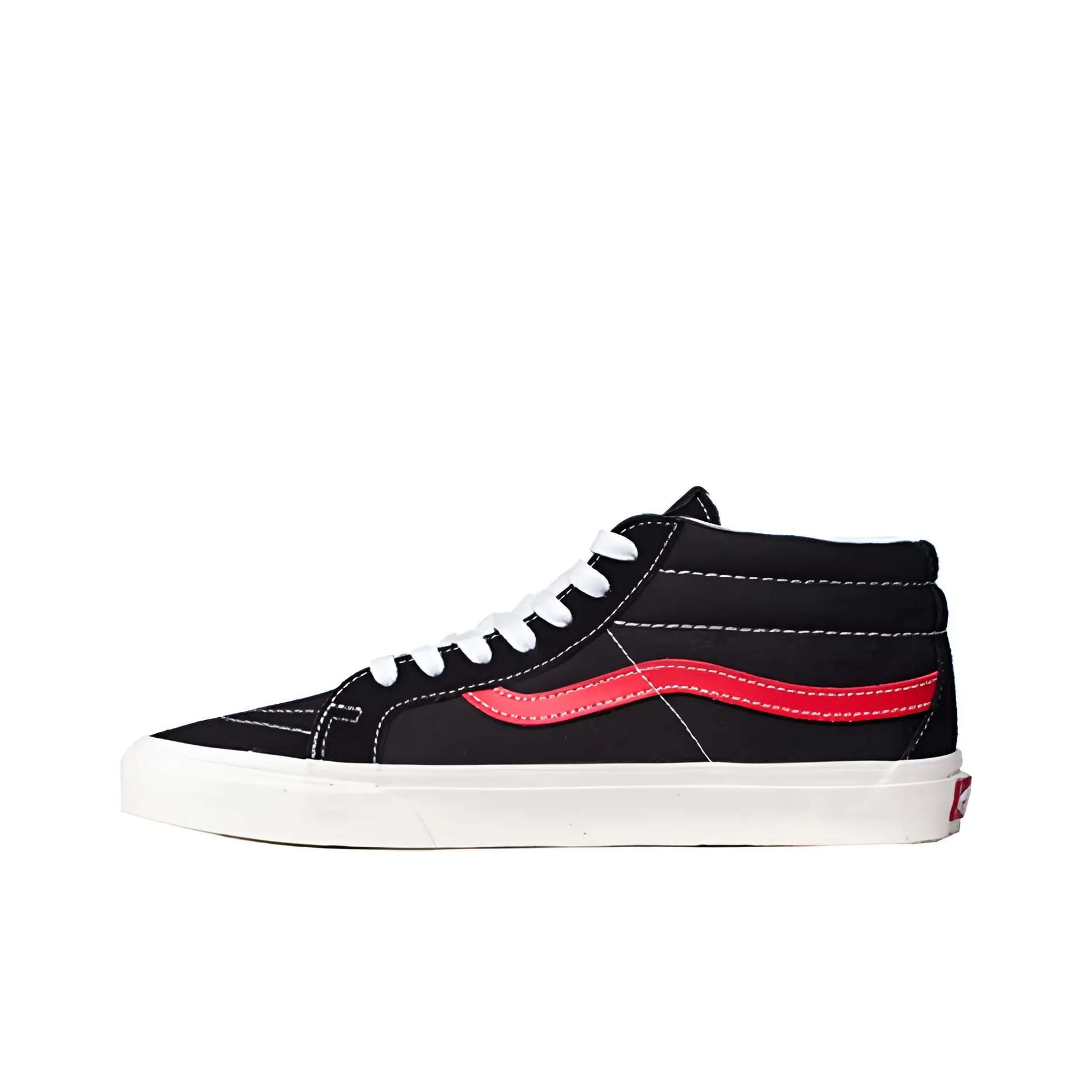 VANS SK8 Поддержка Покрытие MID Топ Скейтборд Кроссовки Унисекс Черный Красный
