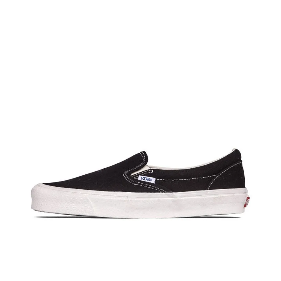 Vans Slip On Series Low Топ Скейтборд Кроссовки Унисекс Классический черный