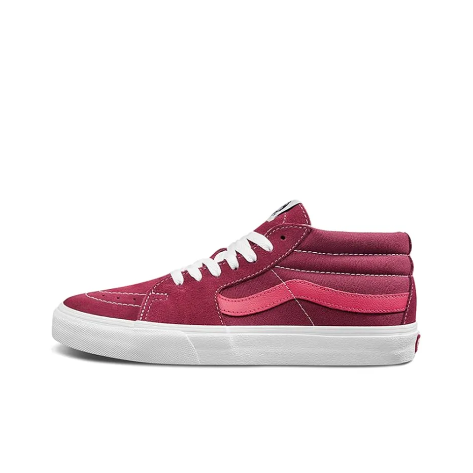 Vans SK8 MID Топ Кроссовки для скейтбординга Унисекс Красный