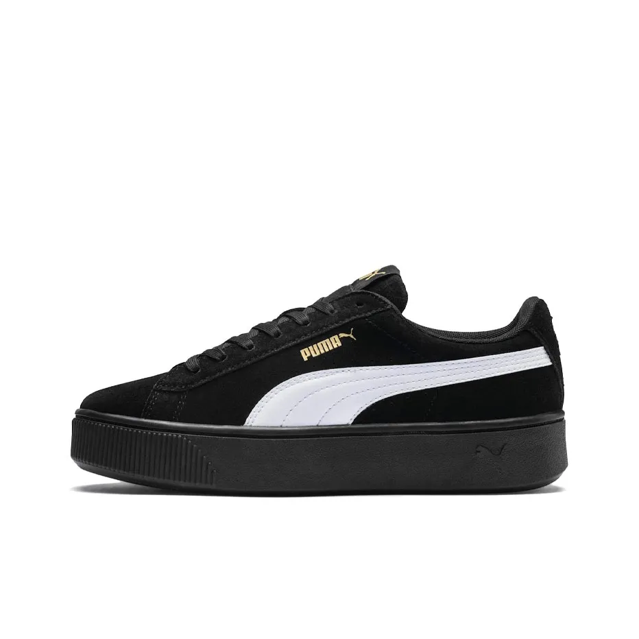 PUMA Vikky Stacked Low Топ Скейтборд Кроссовки Женские Черные