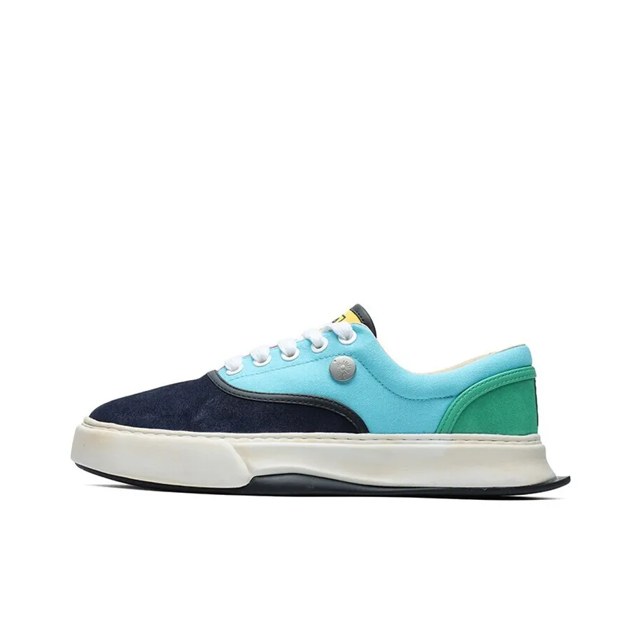 MIHARA YASUHIRO x FILA FM 10 Low Top Skateboard Shoes Men's Button Blue