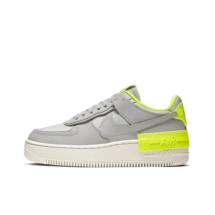 Nike Air FORCE 1 Shadow Non Slip Легкий Низкий Топ Скейтбординг Кроссовки Женские Серый Зеленый