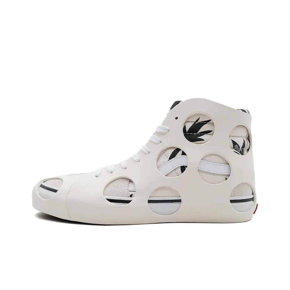 Vans Sk8 Hi Cage Vlt Lx 'Polka Dot Checkered Marshmallow'