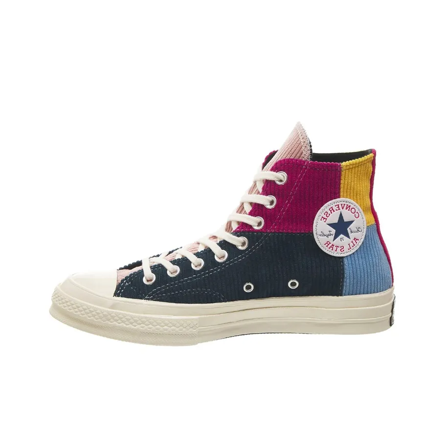 Converse Chuck Taylor All Star 70 Hi Corduroy Patchwork Gold Navy
