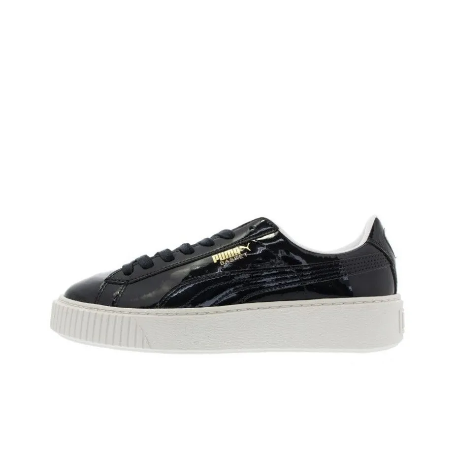 PUMA Basket Platform Patent Peacoat Women's