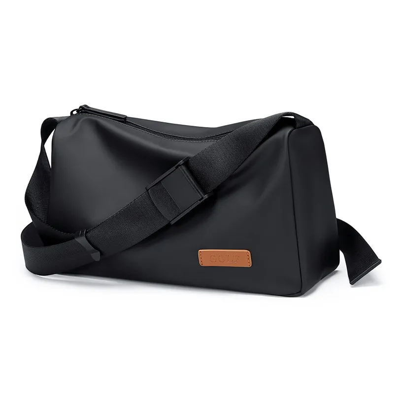 GOLF Fabric With Synthetic Leather Crossbody Bag Shoulder Bag Medium Size Men's Black/Gray