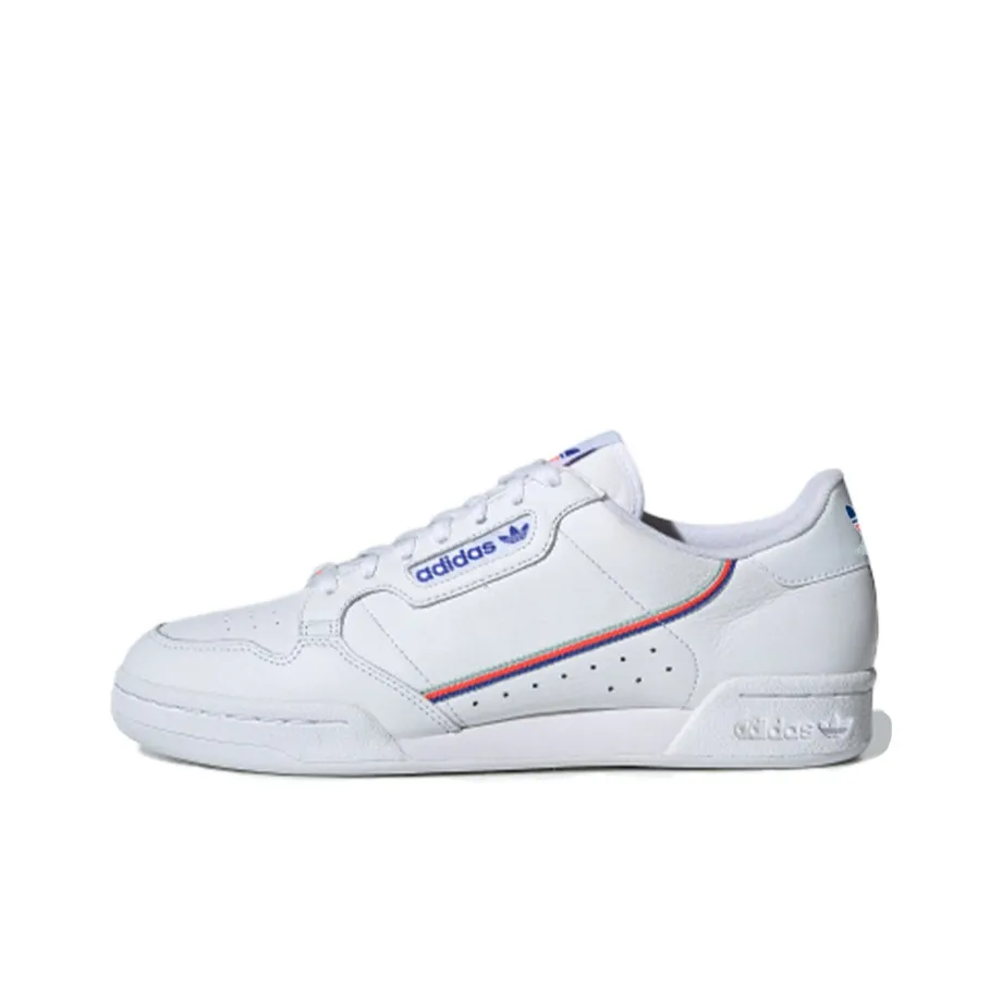 Adidas Originals Continental 80 Low Топ Скейтборд Кроссовки Мужские Белый Красный Синий