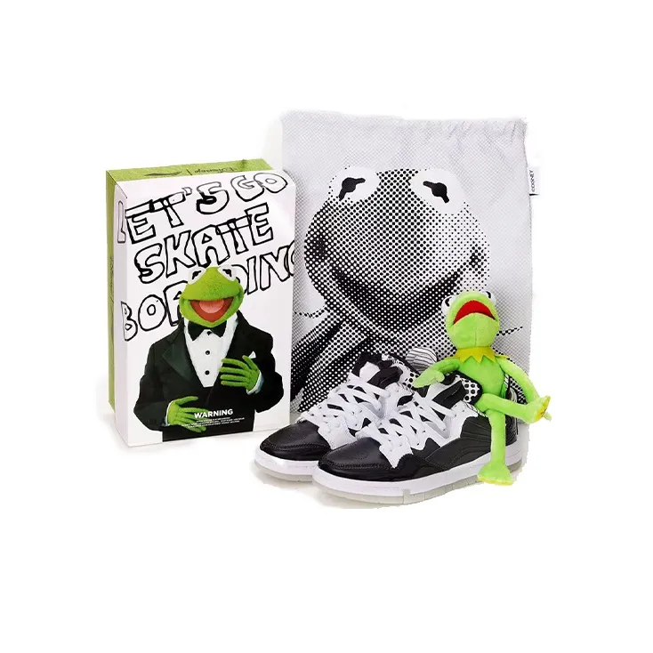 Disney x LINING Wei Wu PRO Low Топ Скейтборд Кроссовки Женские Черный Белый