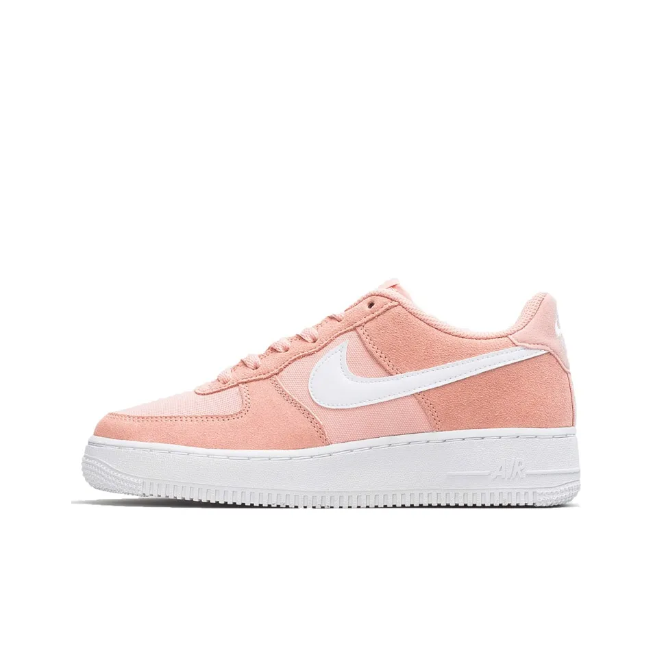 Nike Air Force 1 PE Coral Low Top Skateboard Shoes GS Pink