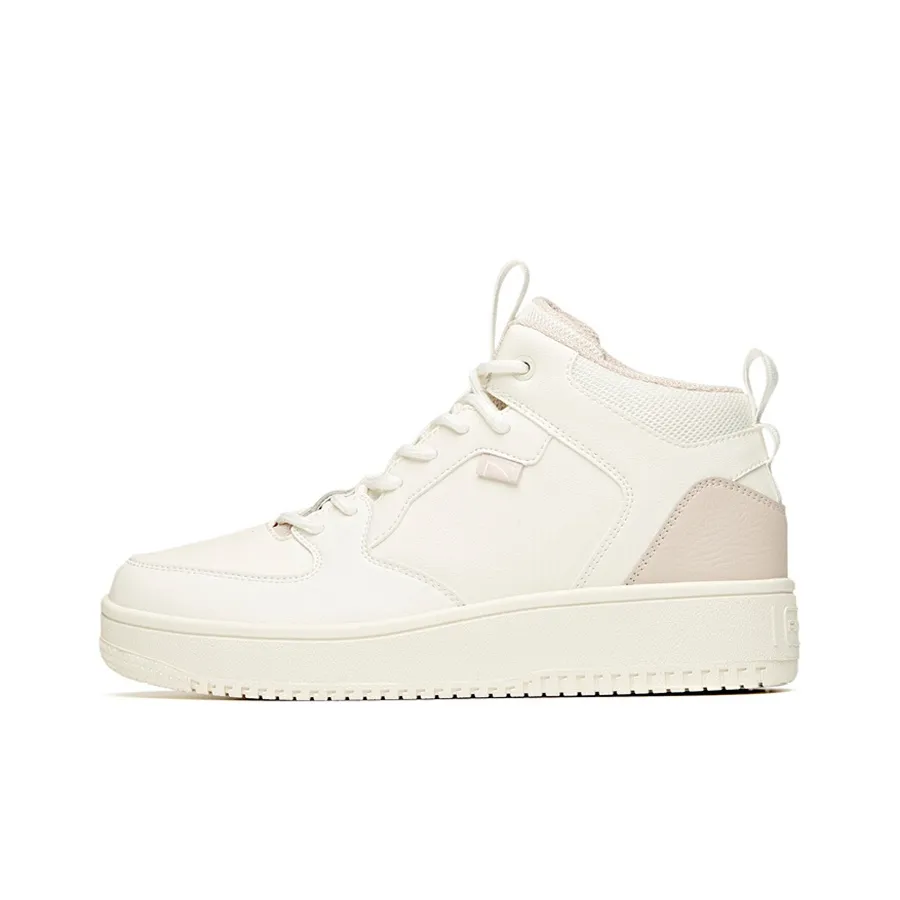 ANTA Противоскользящие Износостойкие Высокие Кроссовки для скейтбординга Женские Белые Лотос Серый