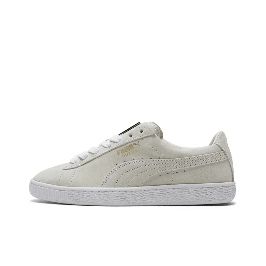 PUMA Suede Series Low Топ Скейтборд Кроссовки Унисекс Экрю