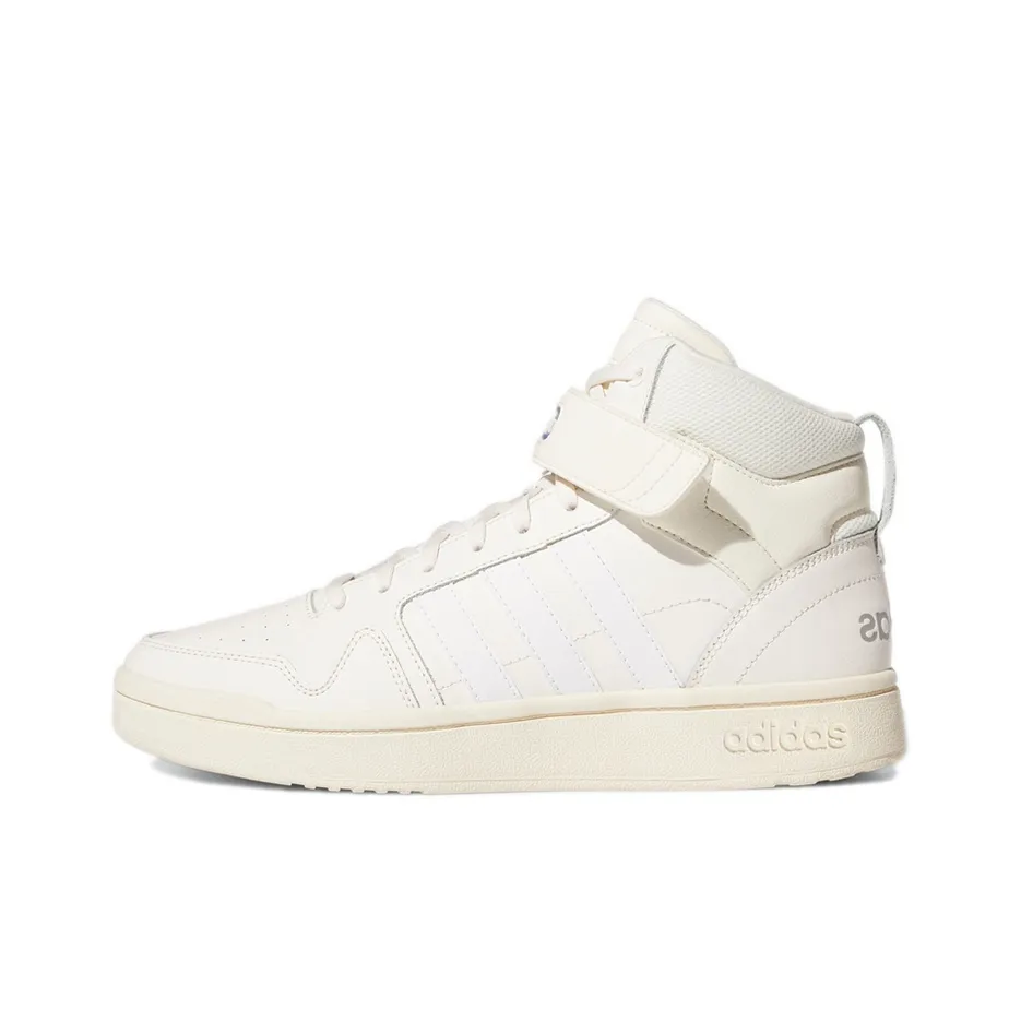 Adidas Neo Postmove MID Slip-resistant Abrasion-resistant MID Top Скейтборд Кроссовки Мужские Ecru