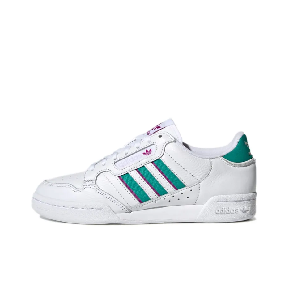 Continental 80 Women's Adidas Originals Stripes 'White Glory Green Fuchsia' Women's