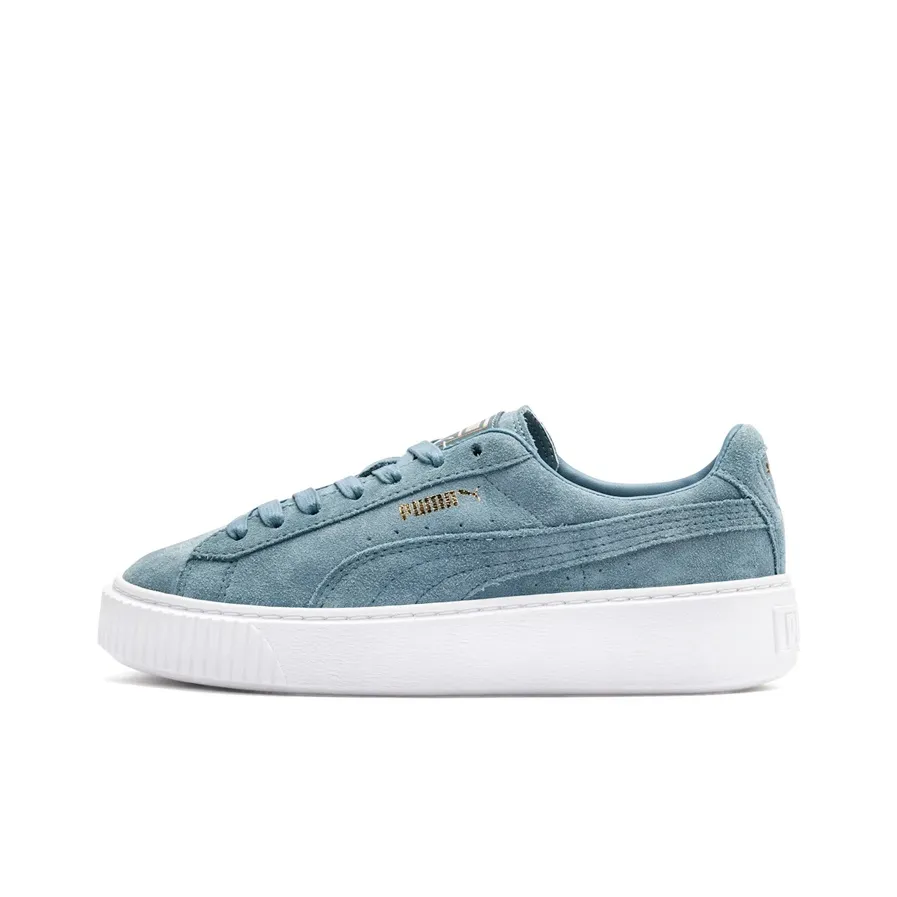 PUMA Suede Platform Blue Women's