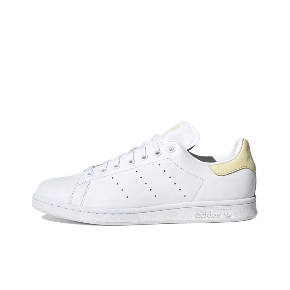 Adidas Originals STAN SMITH Collection Нескользящий Легкий Низкий Топ Кроссовки для скейтбординга Унисекс Светлый Желтый Белый