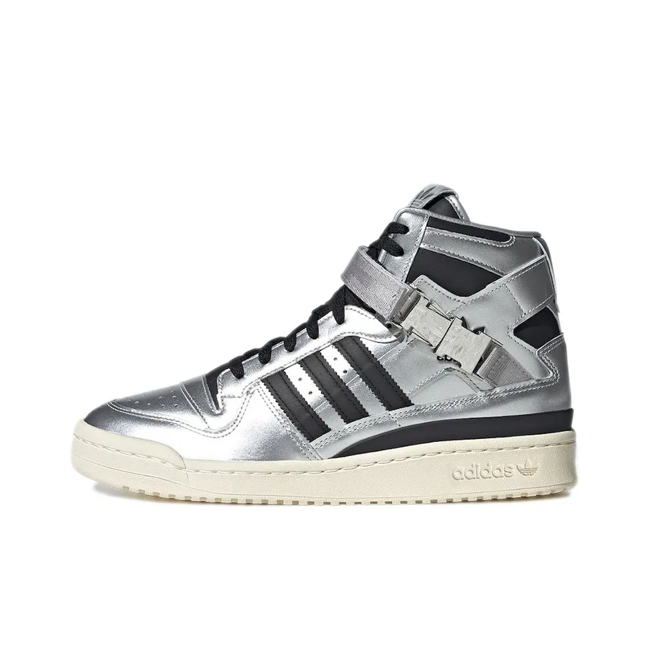 Adidas Originals FORUM 84 High Топ Скейтборд Кроссовки Унисекс Жидкое Серебро