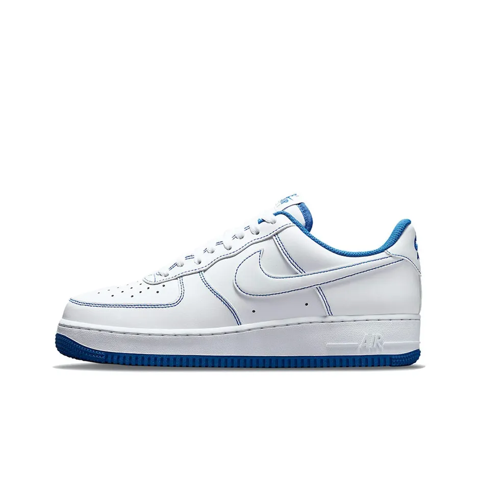 Nike Air Force 1 '07 'Contrast Stitch   White Game Royal'