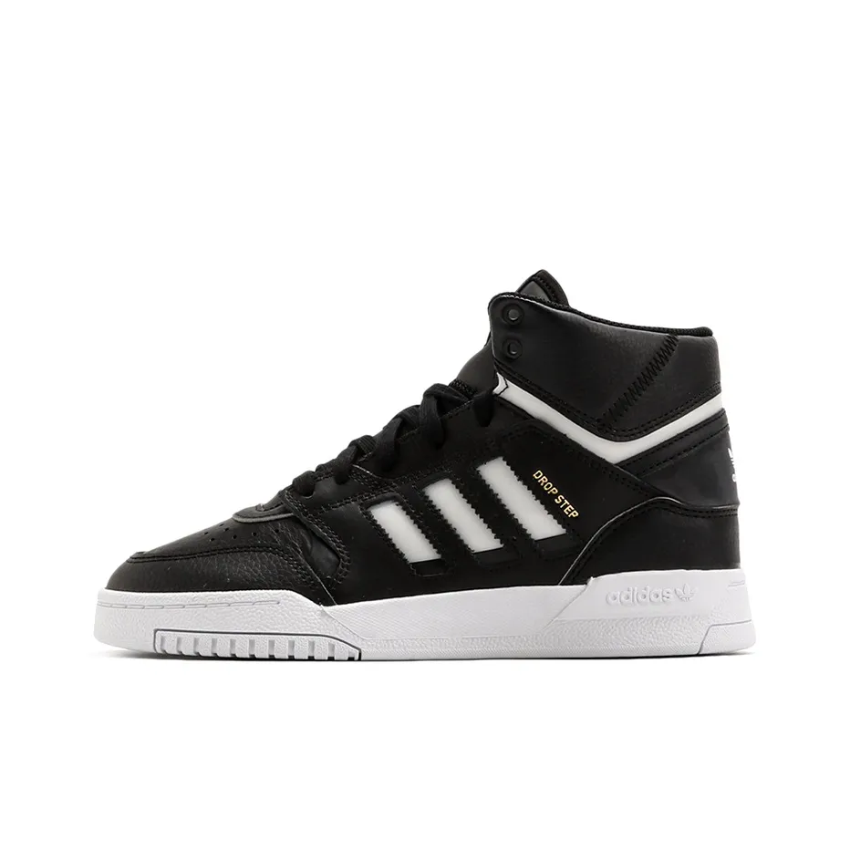 Adidas Originals Drop Step High Топ Скейтборд Кроссовки Женские Черный Белый