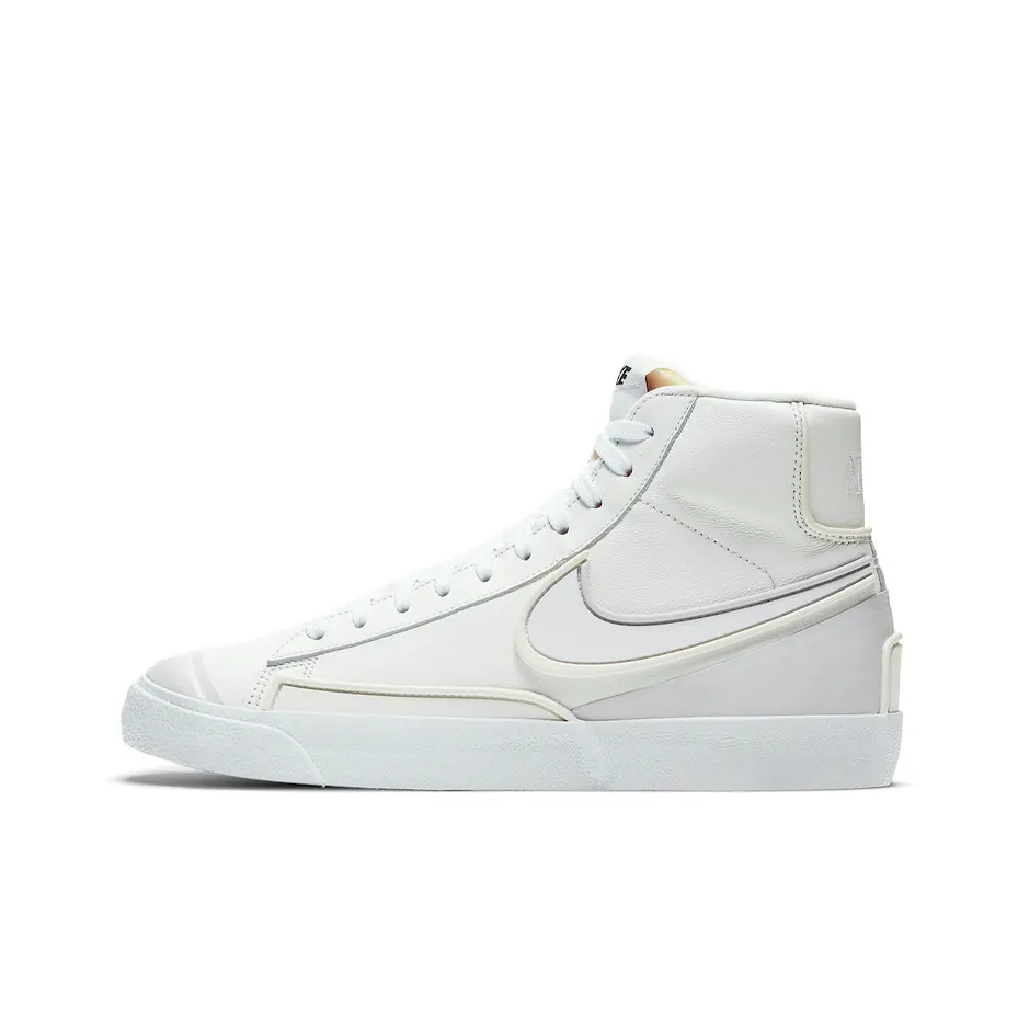 Nike Blazer 77 Бесконечность Покрытие Slip-Resistant Abrasion-Resistant Легкий MID Скейтбординг Кроссовки Женские Экрю