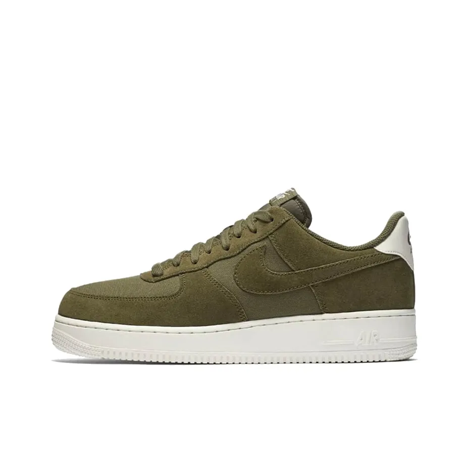 Nike Air FORCE 1 Low 07 Suede Low Top Скейтборд Кроссовки Мужские Оливково-Зеленые
