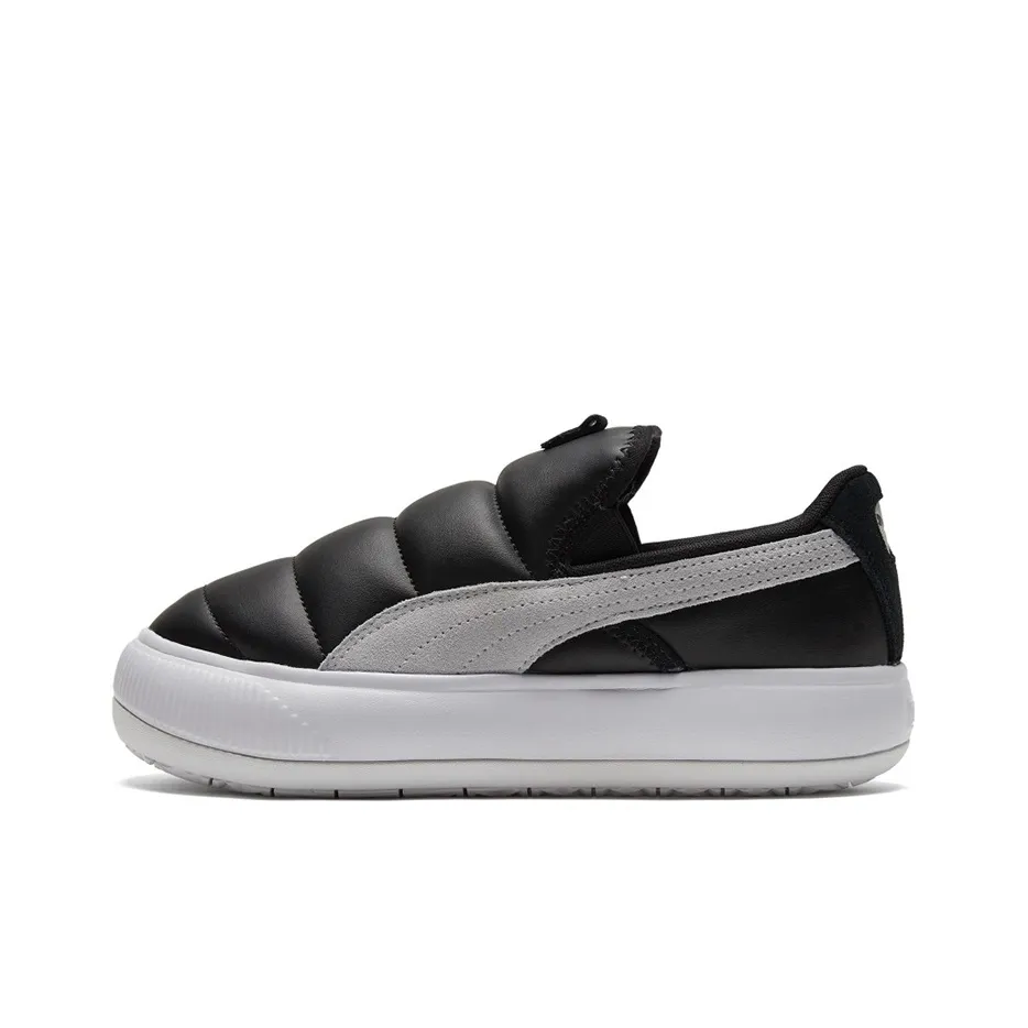 PUMA Suede Mayu Slip on Shoes Black/White Women's