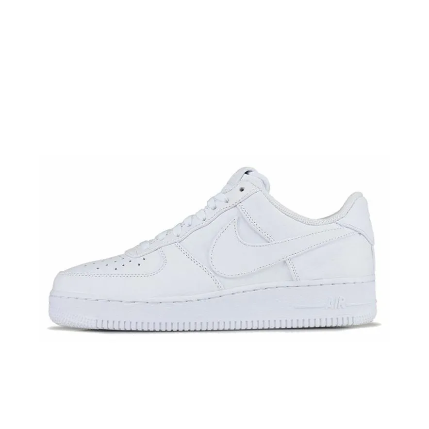 Nike Air Force 1 Big Swoosh Low Топ Скейтборд Кроссовки Мужские Белые