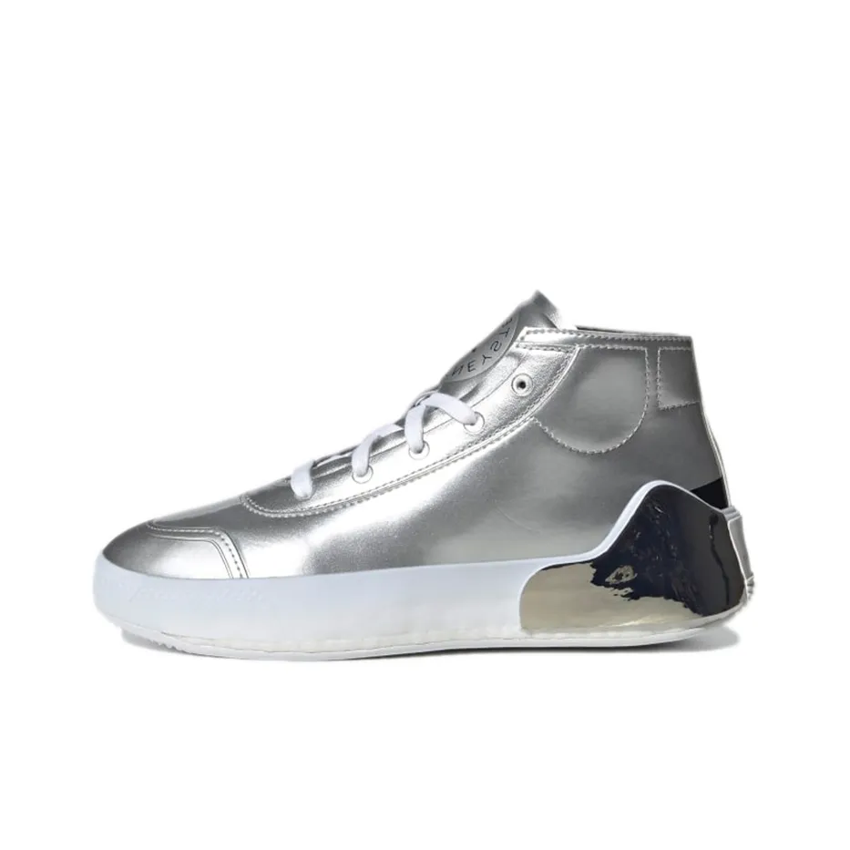 Adidas By Stella McCartney Treino Mid Cut Shoes 'Silver Metallic' Women's