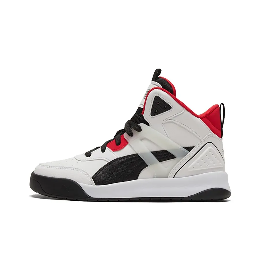 PUMA Backcourt Mid 'White Black Red'
