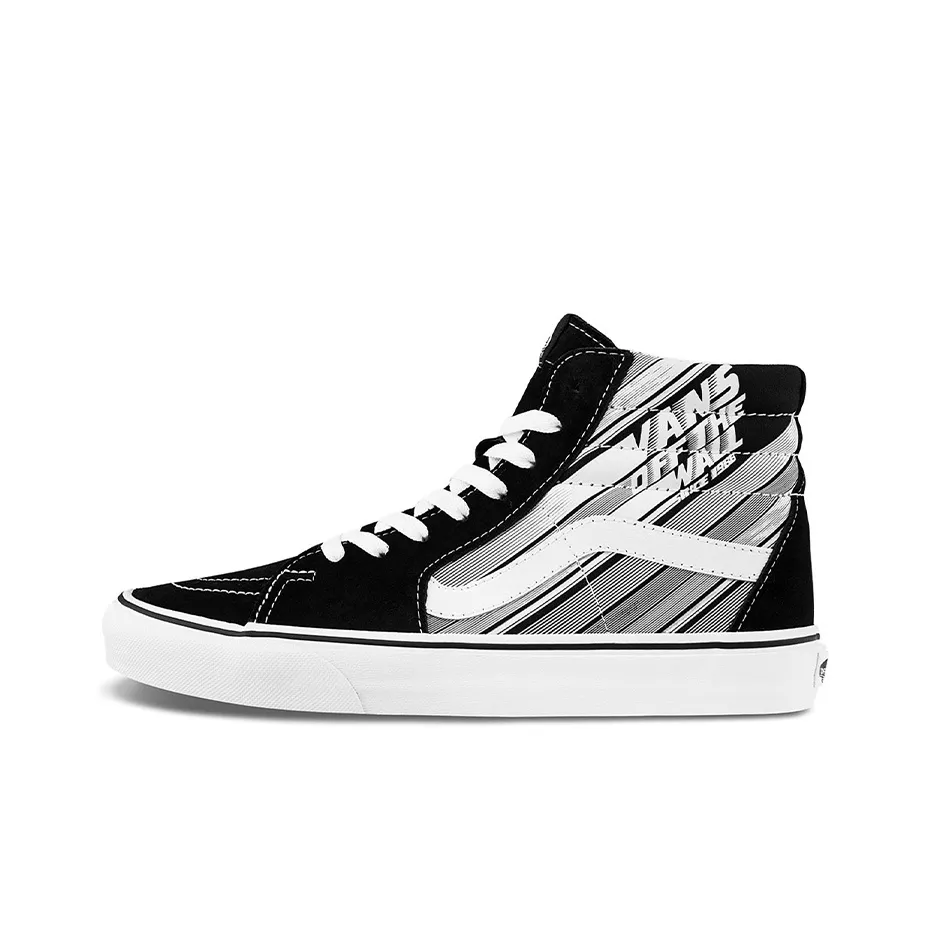 VANS SK8 High Топ Скейтборд Кроссовки Унисекс Черный Белый