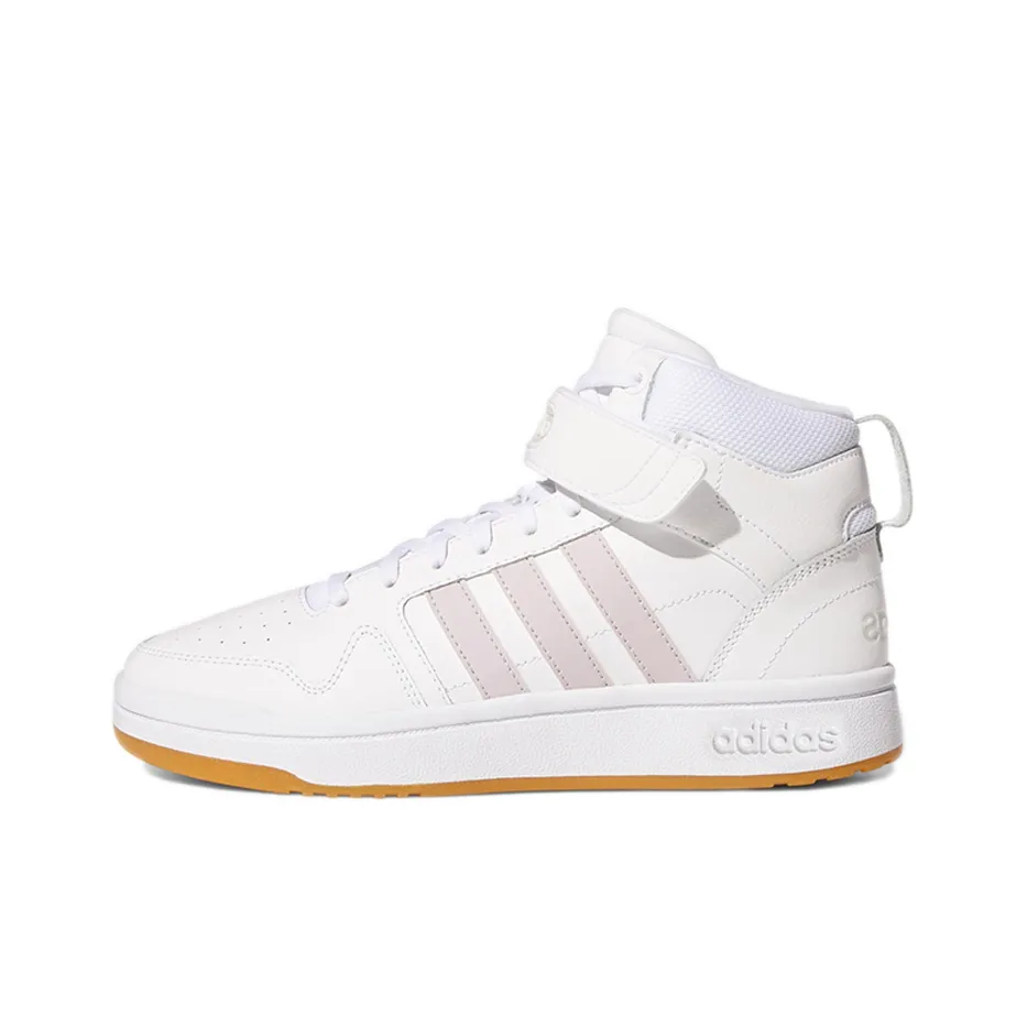 Adidas Neo Postmove MID Slip Resistant Abrasion Resistant Легкий MID Топ Кроссовки для скейтбординга Женские Белые