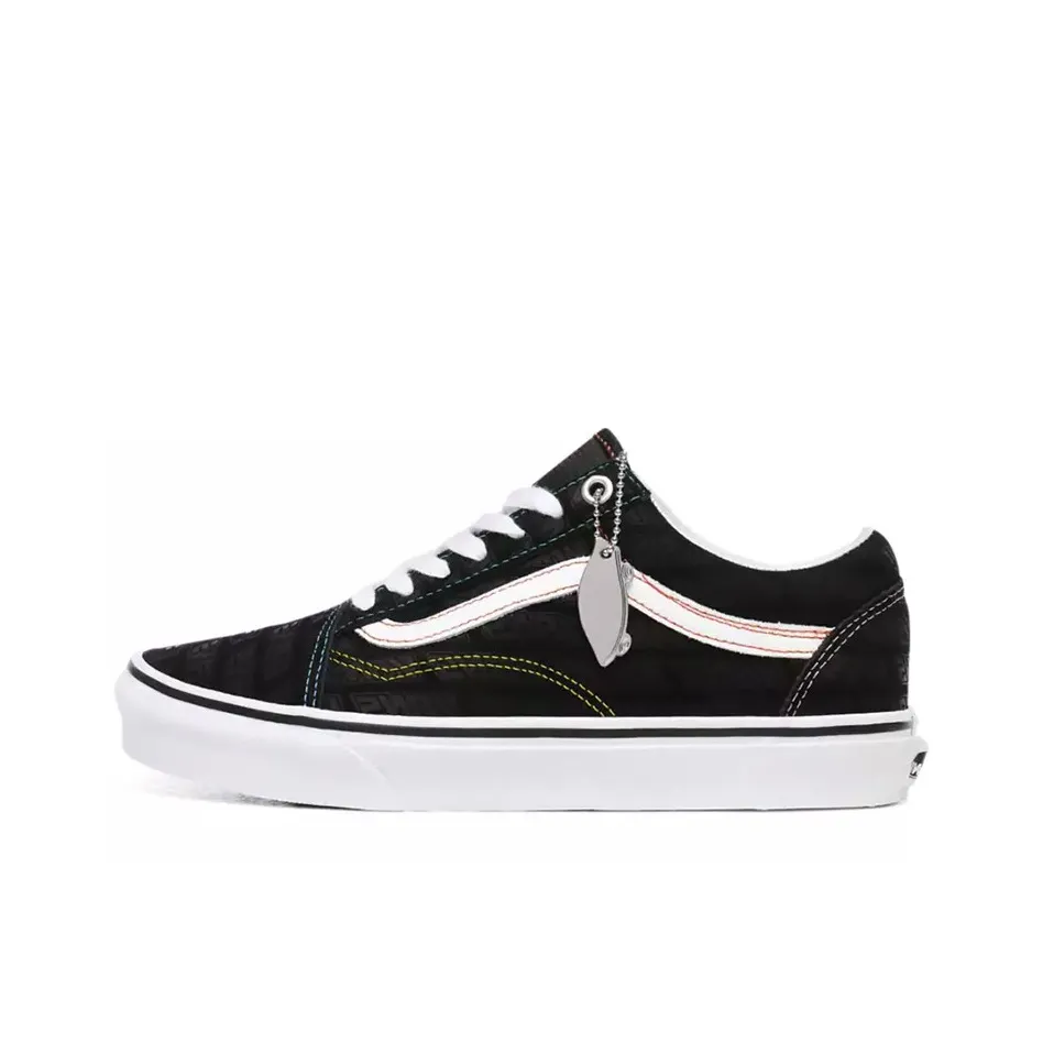 VANS Old Skool Collection EMBOSS Низкие Кроссовки для скейтбординга Женские Черные