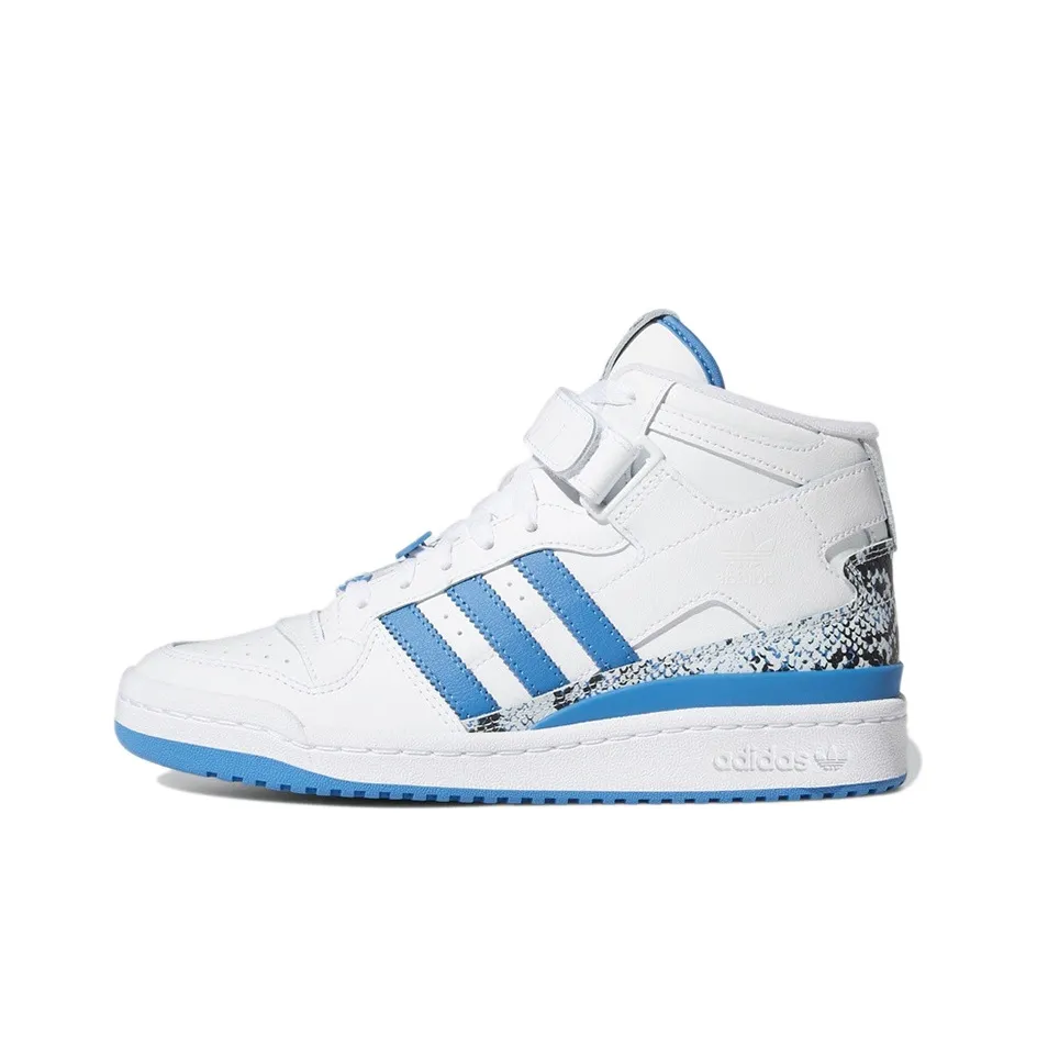 Adidas Originals Forum Mid Abrasion Resistant Покрытие MID Топ Кроссовки для скейтбординга Женские Небесно-голубой