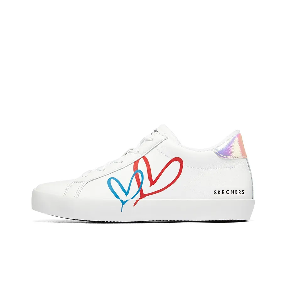 James Goldcrown x Skechers DIAMOND STARZ Low Top Skateboard Shoes Women's White