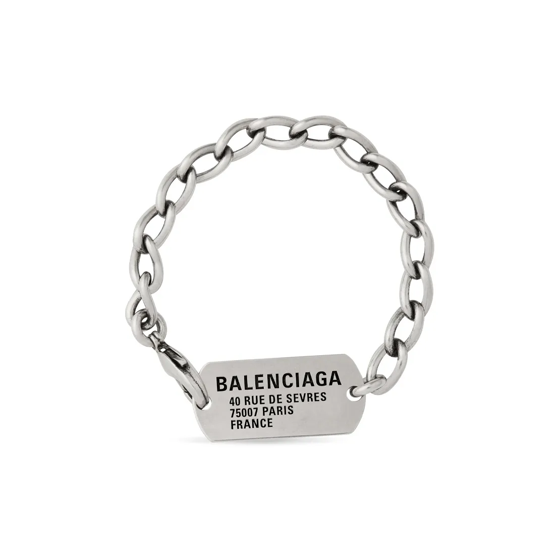 Balenciaga Logo Engraved Bracelet