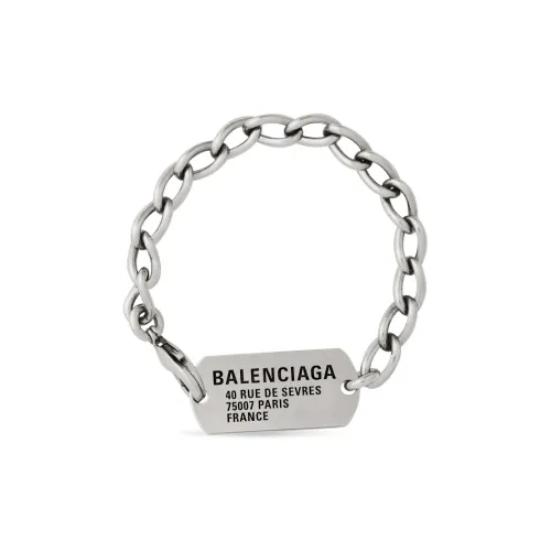 BALENCIAGA Браслеты из бронзы Серебряный Мужской