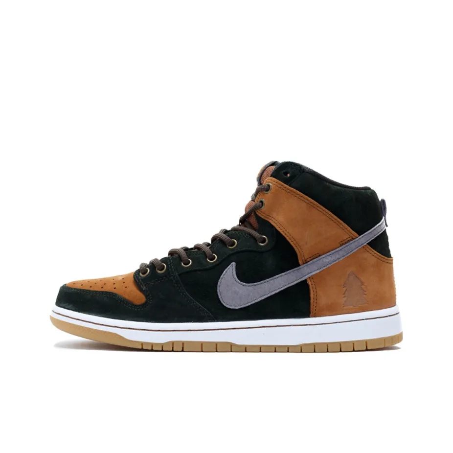 Nike Dunk SB Homegrown Ale Коричневый Slip-Resistant Abrasion-Resistant High Top Скейтборд Кроссовки Мужской Sequoia Серый