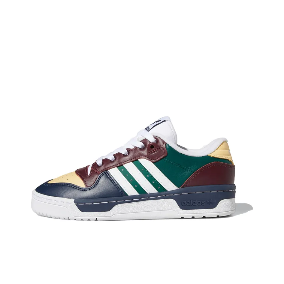Adidas Originals Rivalry Slip Resistant Low Top Skateboard Shoes Women's Green Brown Blue