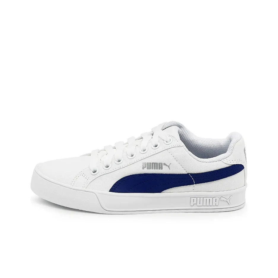 PUMA Smash Vulc Cv Low Топ Кроссовки для скейтбординга Унисекс Серый Белый