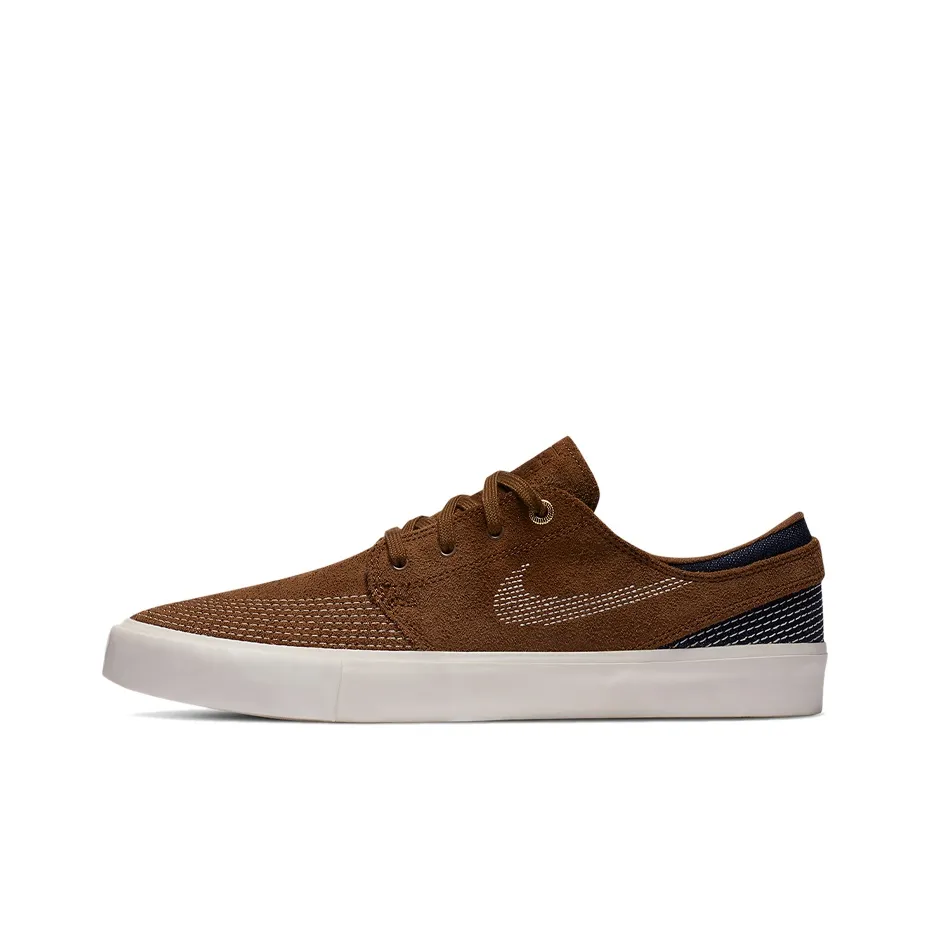 Nike SB Stefan Janoski Skateboard Shoes Unisex Low Top Brown White