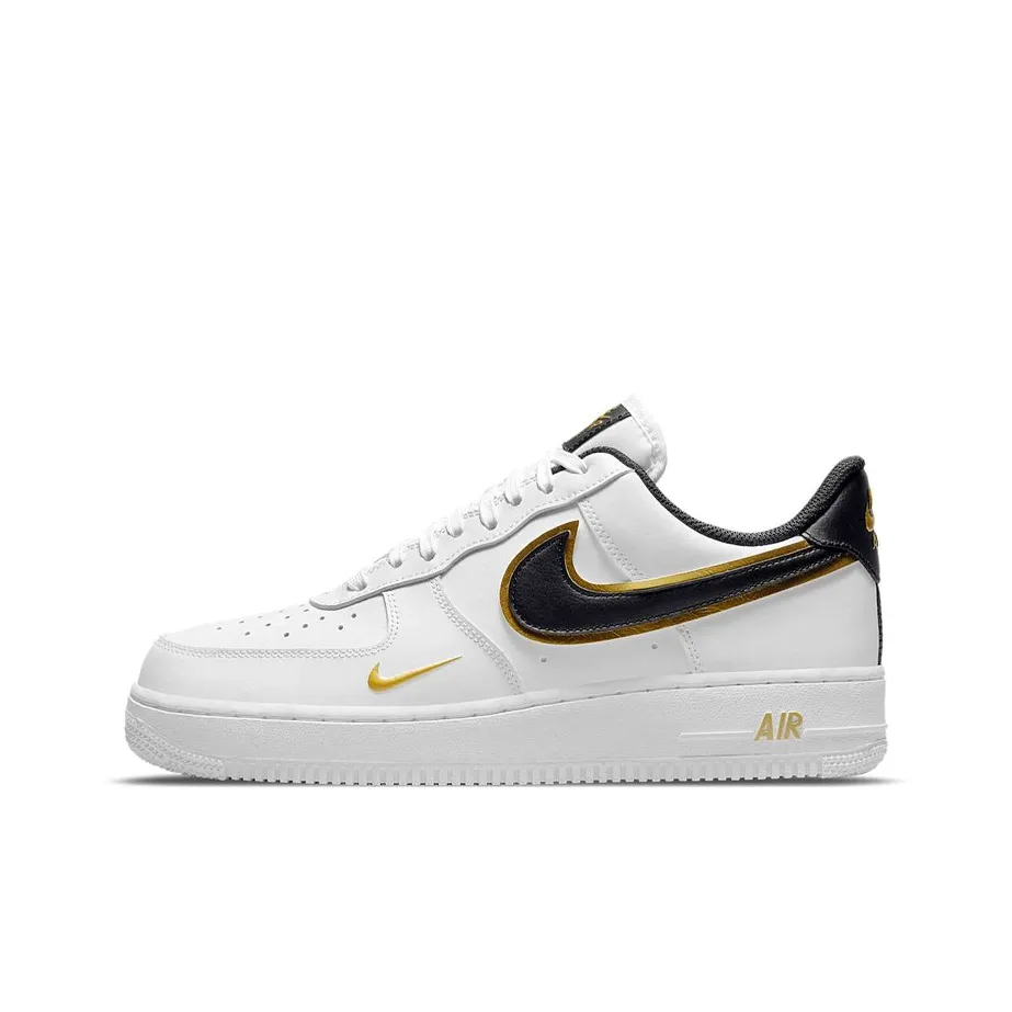 Nike Air Force 1 '07 LV8 'Metallic Swoosh Pack   White Metallic Gold'